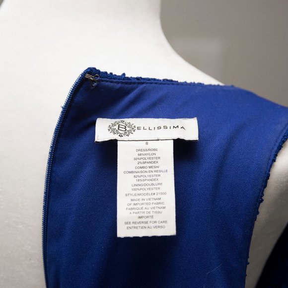 Bellissima Blue Lace Dress with Sequins - Picture 6 of 6